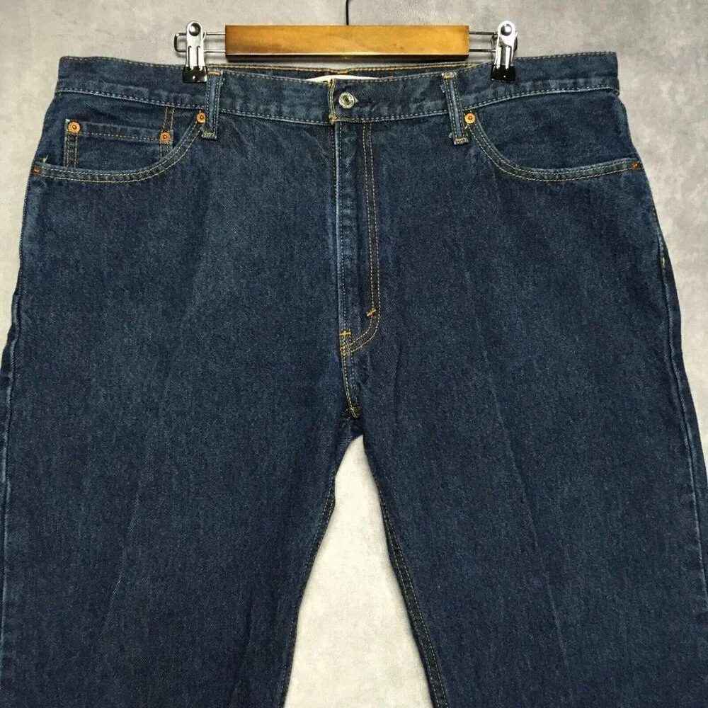 Levis‎ Mens 505 Straight Fit Blue Jeans size 40x32 Cotton Denim Pants